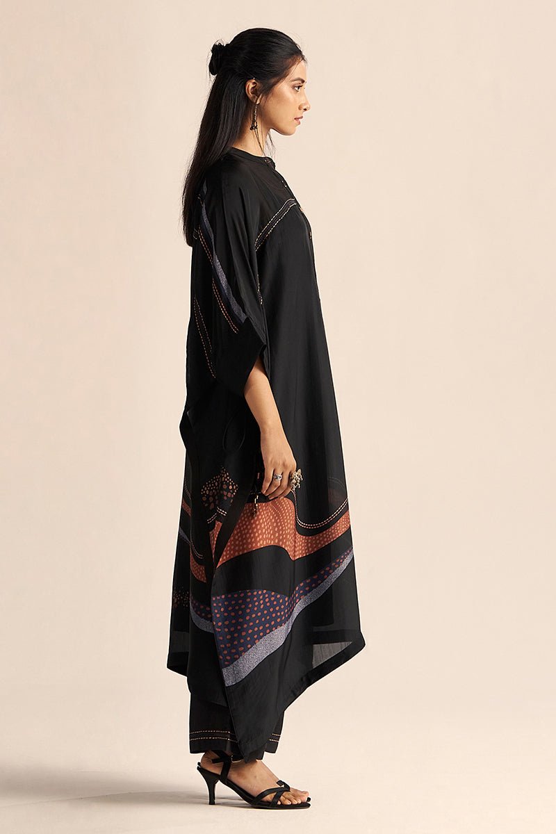 Black Silk Co-ord Set