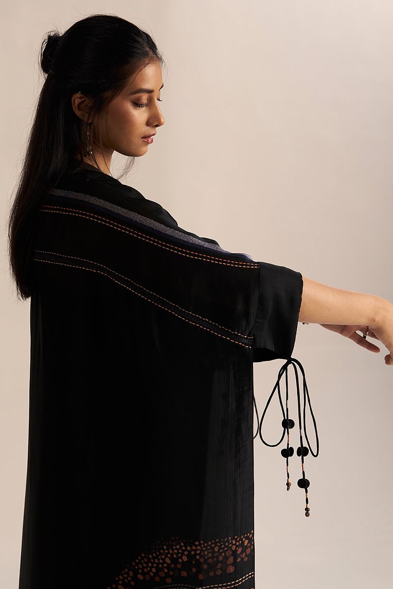 Black Silk Co-ord Set