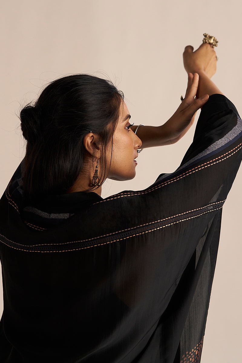 Black Silk Co-ord Set