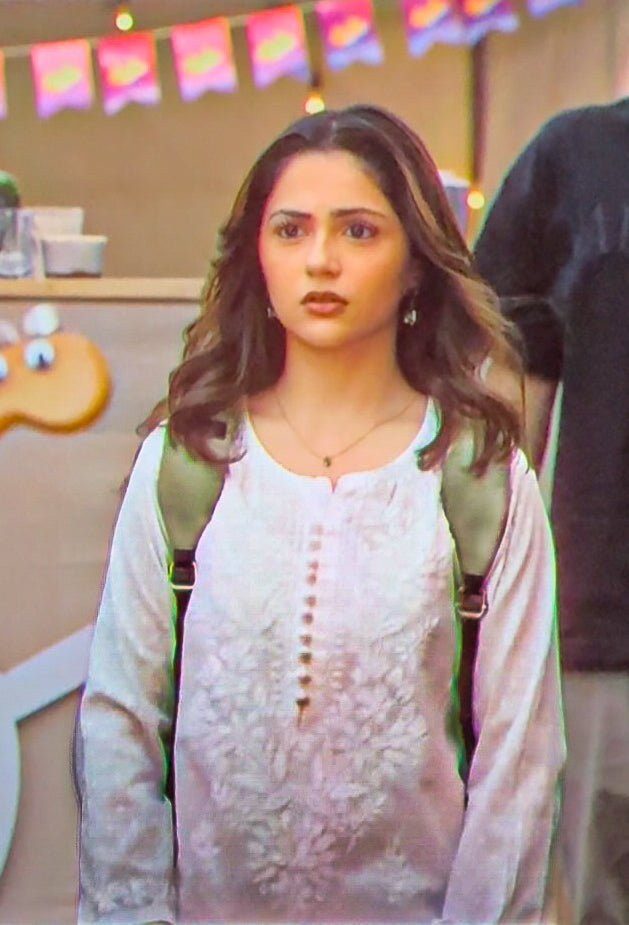 Vani Chikankari White Cotton Straight Kurta