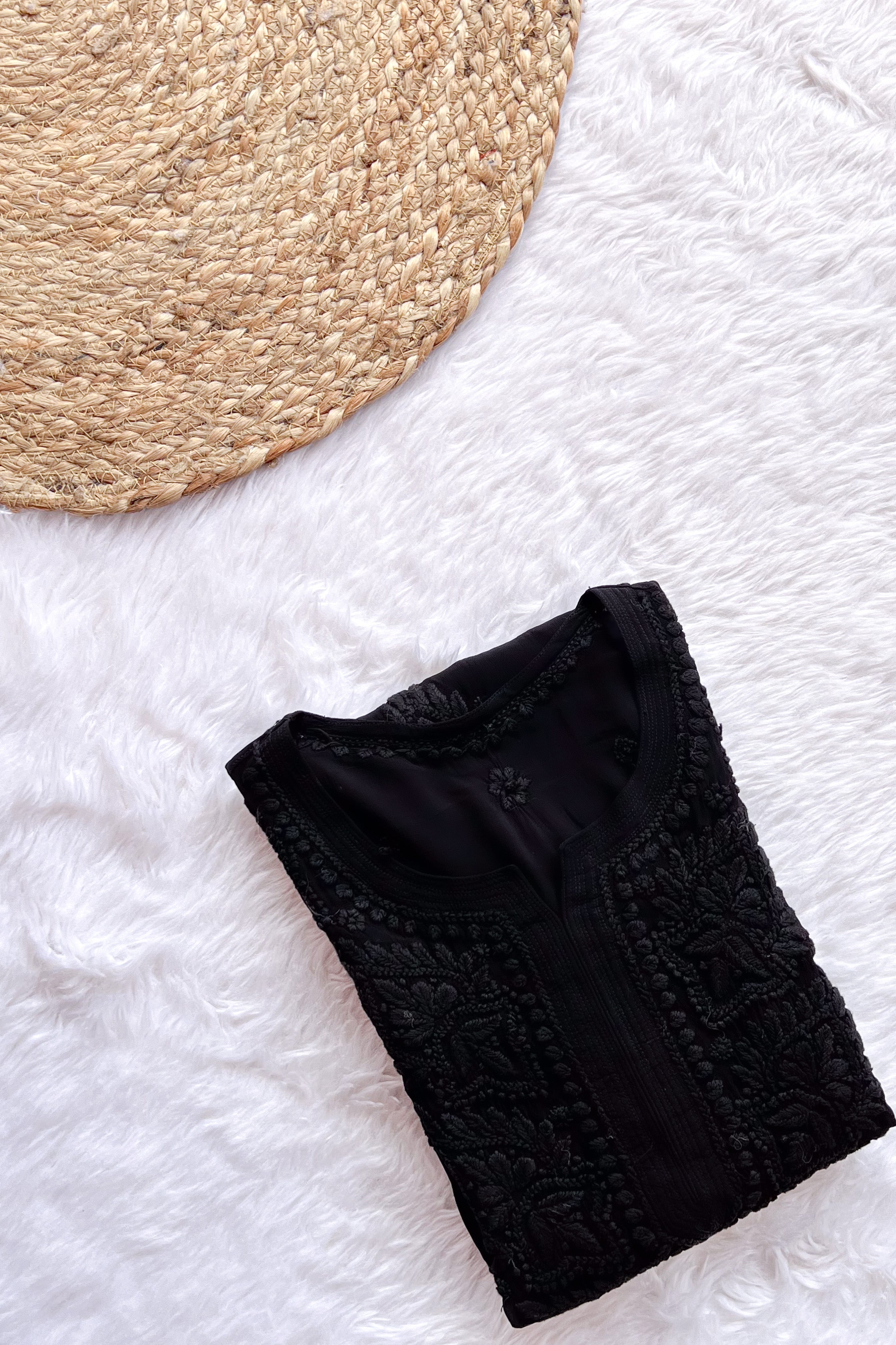 Suhana Premium Viscose Chikankari Straight Kurta