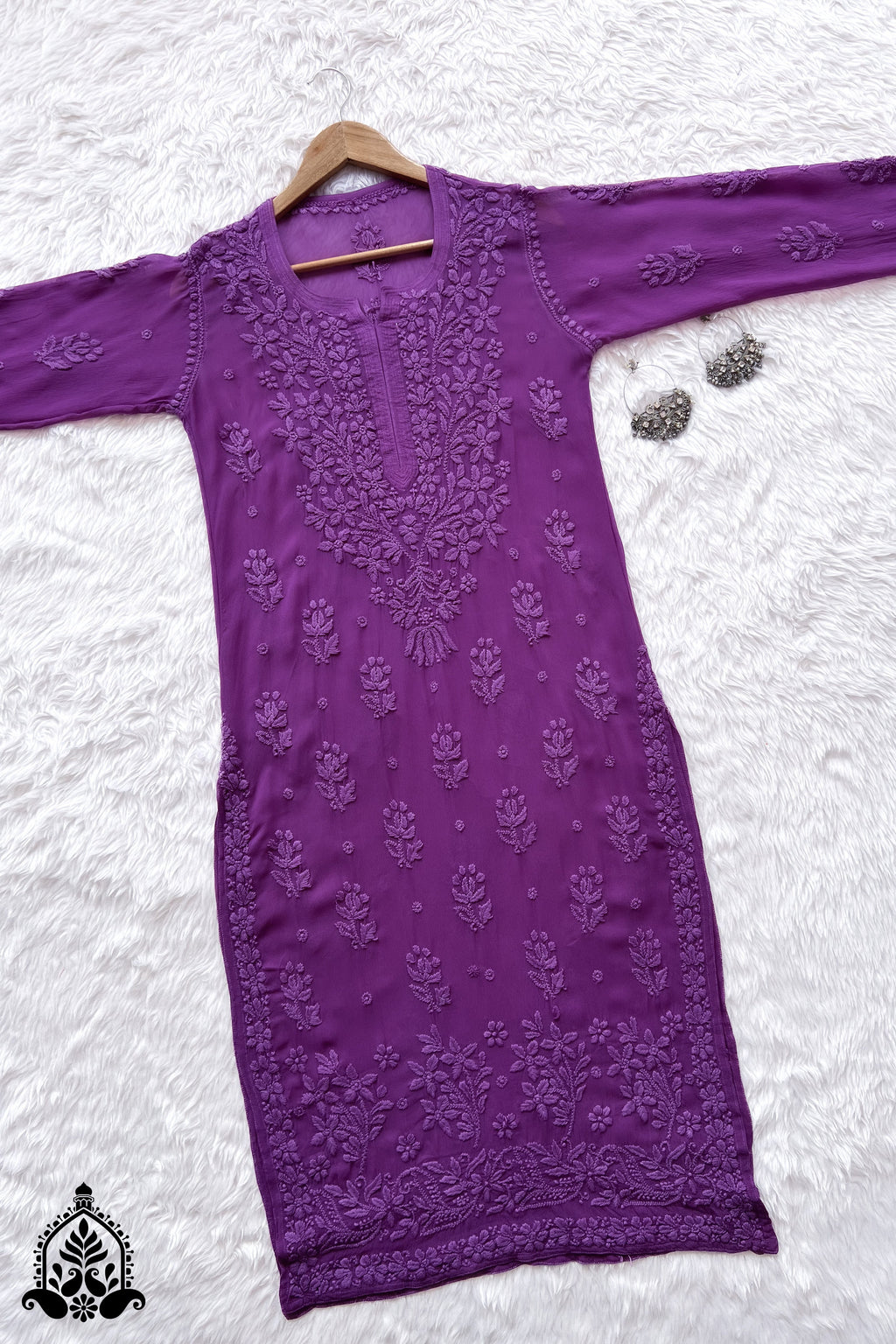 Suhana Premium Viscose Chikankari Straight Kurta