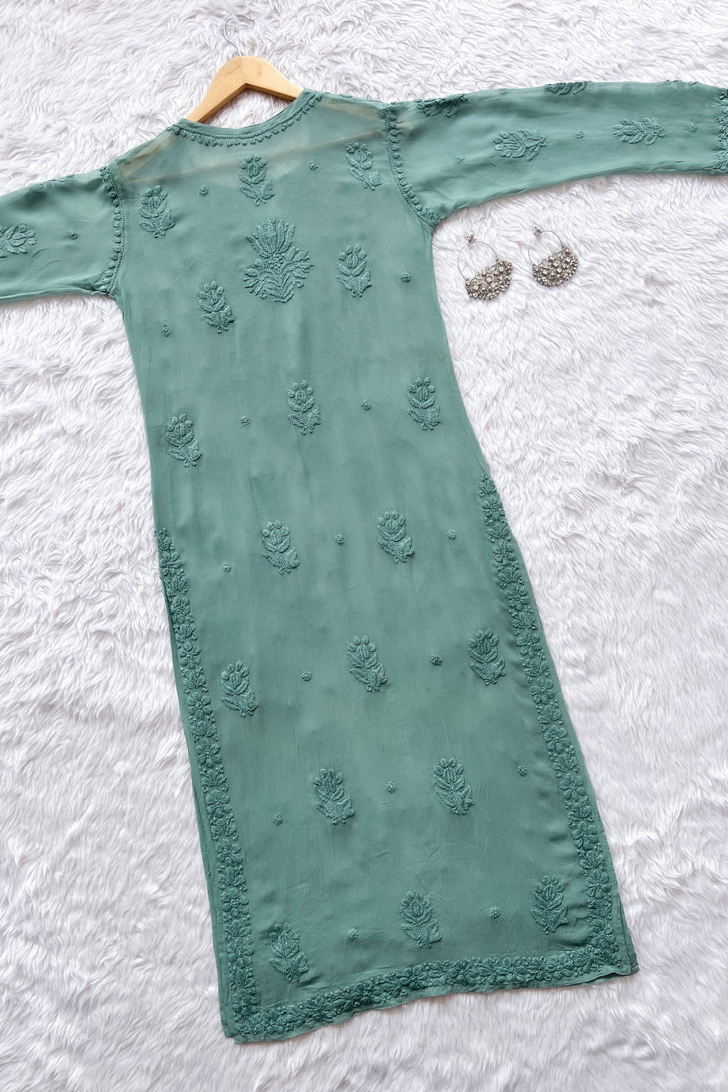 Suhana Premium Viscose Chikankari Straight Kurta