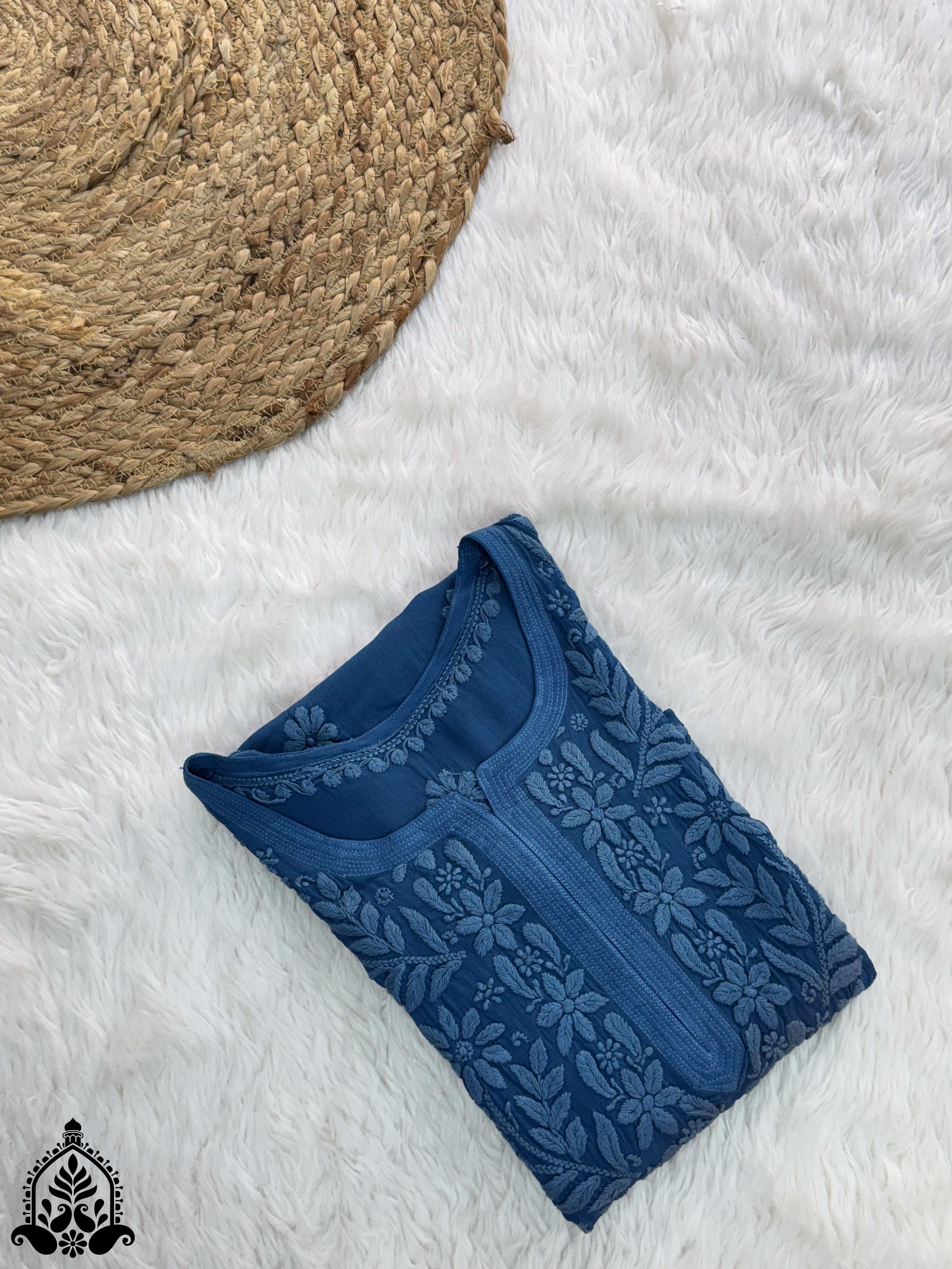 Suhana Premium Viscose Chikankari Straight Kurta