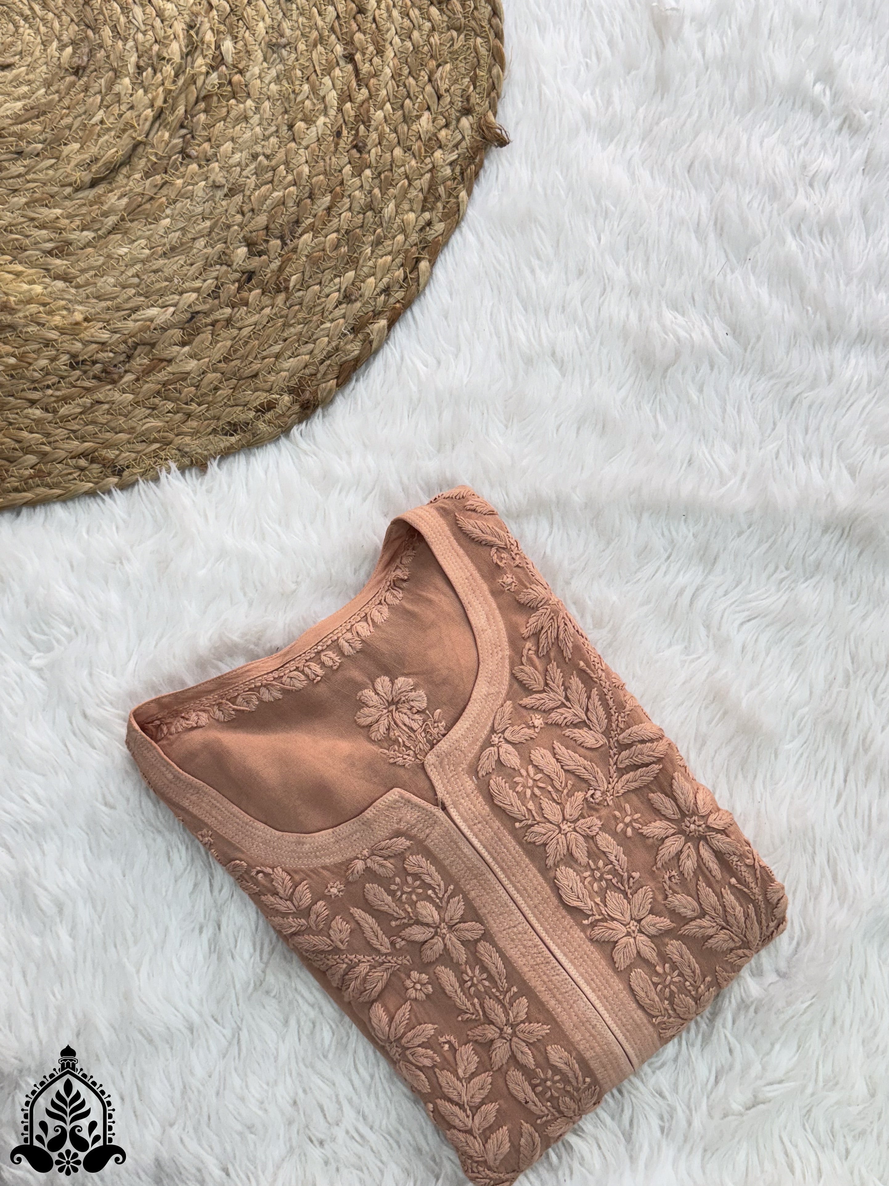 Suhana Premium Viscose Chikankari Straight Kurta