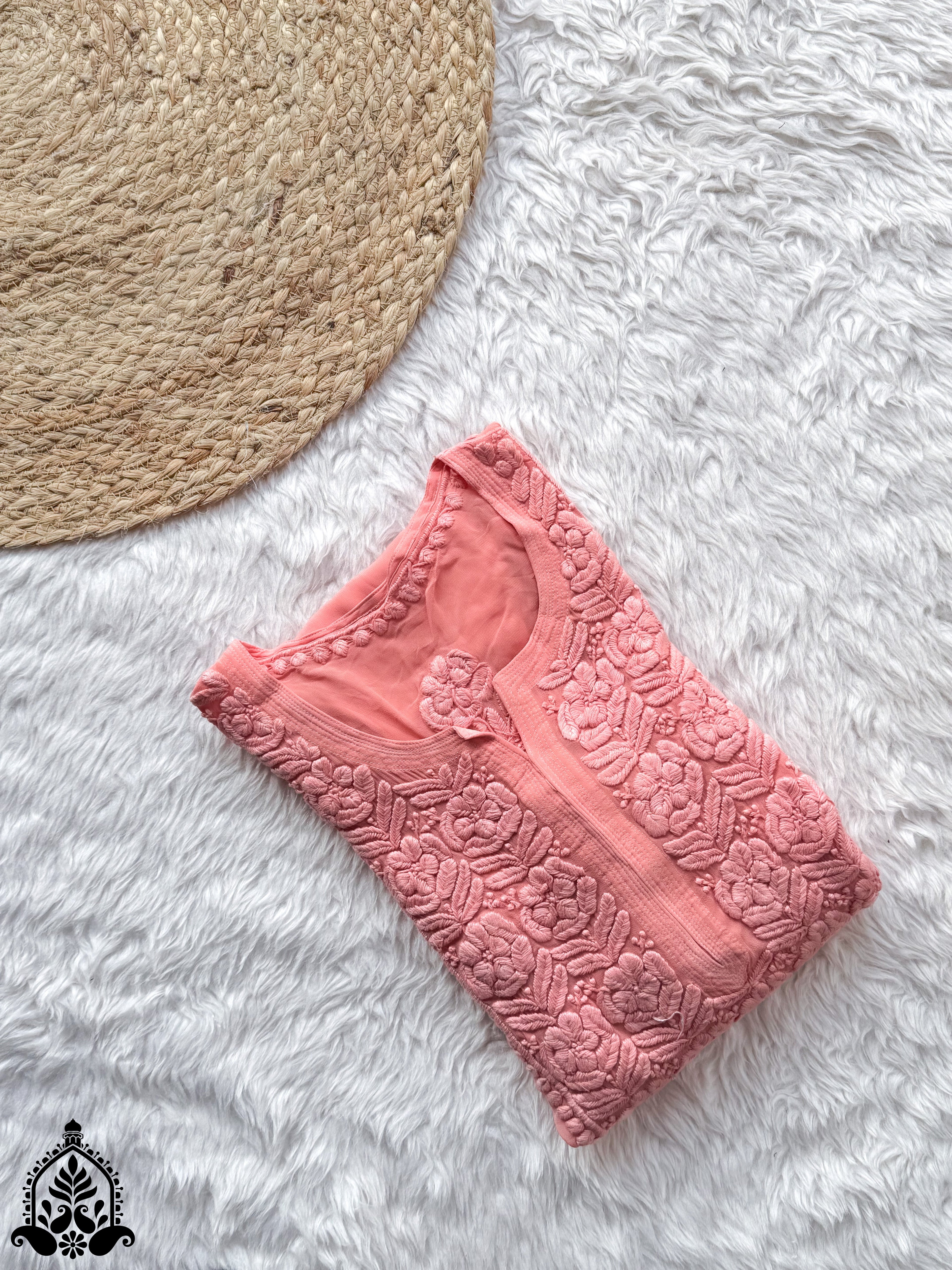 Rania Premium Viscose 5D Chikankari Straight Kurta