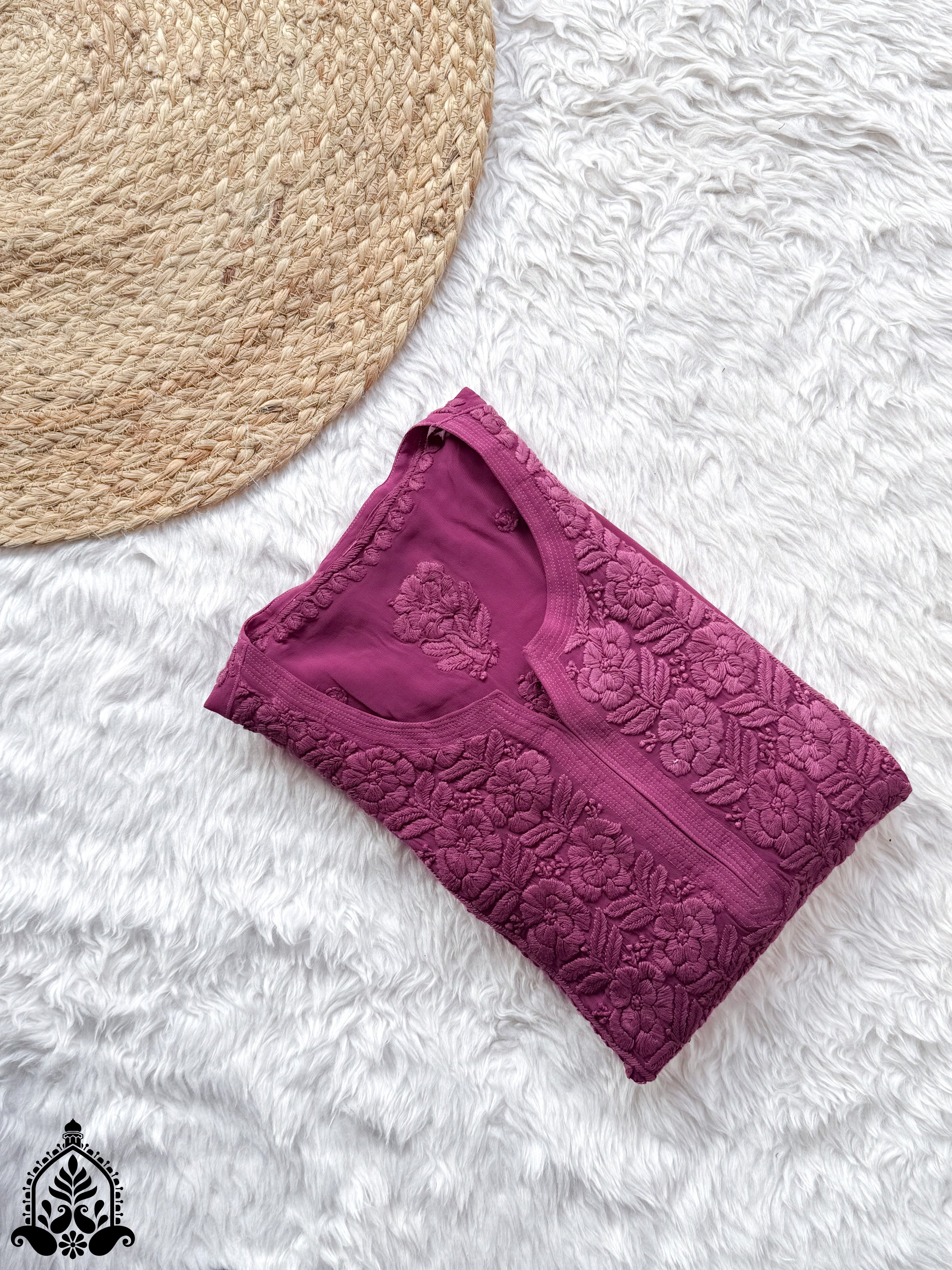 Rania Premium Viscose 5D Chikankari Straight Kurta