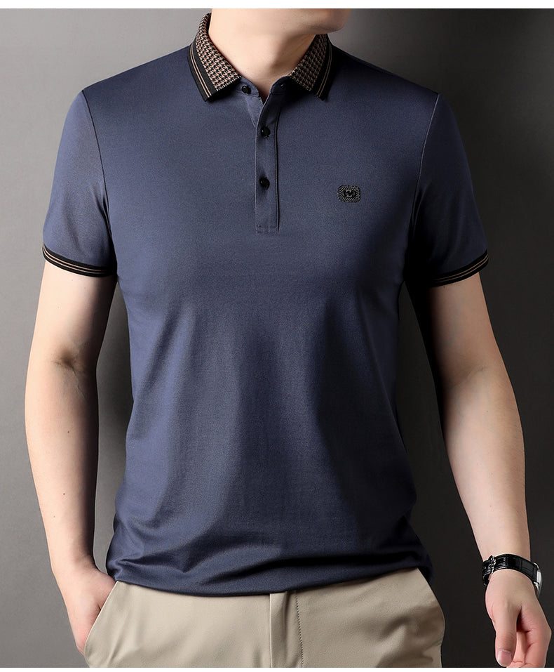 High-Quality Embroidered Men’s Imported Polo Tee