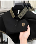 High end embroidered short sleeve POLO T-shirt for men's