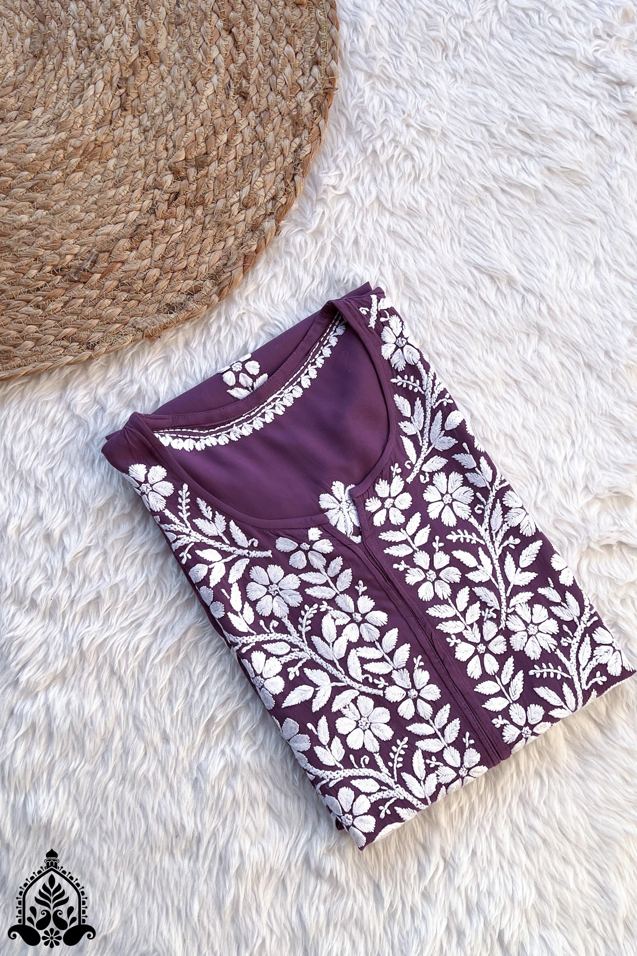 Bhumi Chikankari Premium Modal Straight Kurta