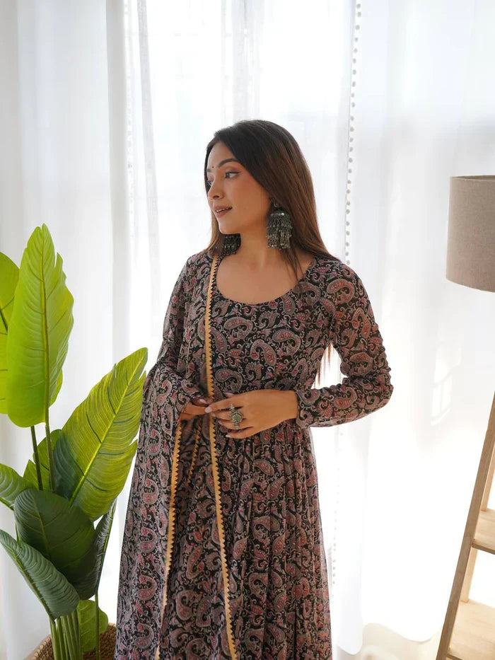 Designer Dress With Dupatta Set