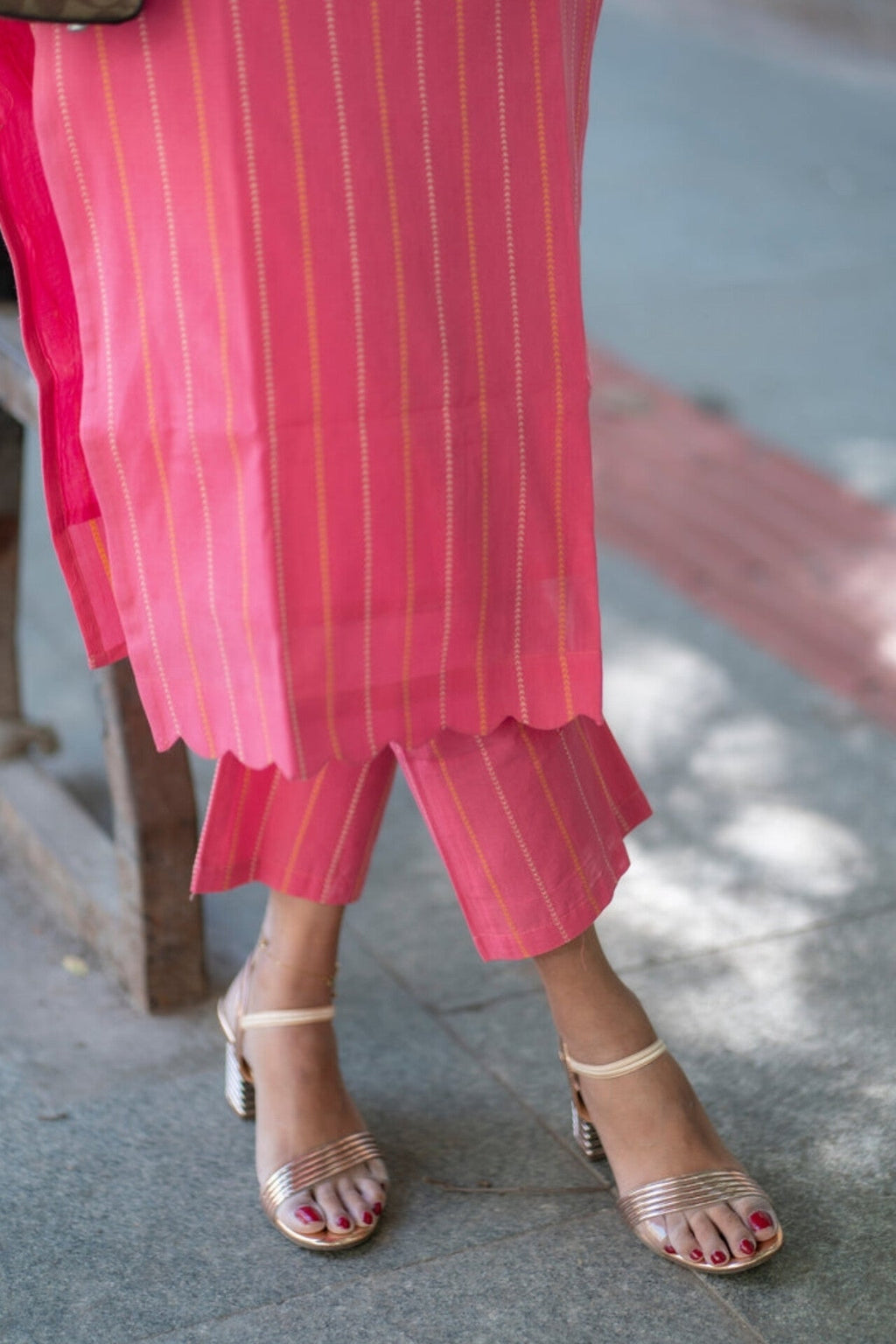 Premium Cotton Candy Kurta Set With Pant