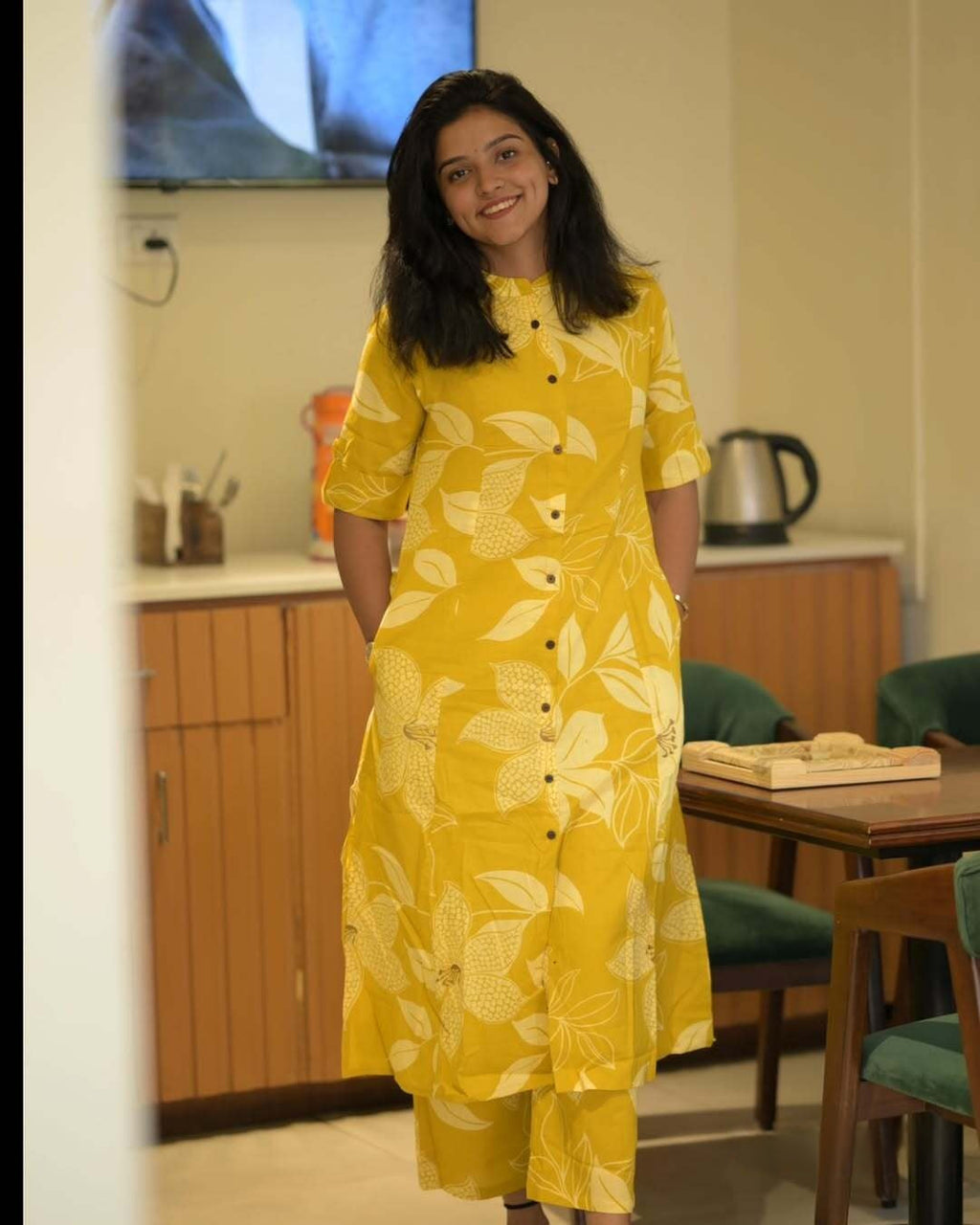 Mustard Sunshine Cotton Co-ord Set