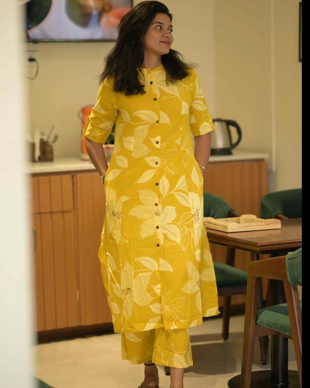 Mustard Sunshine Cotton Co-ord Set