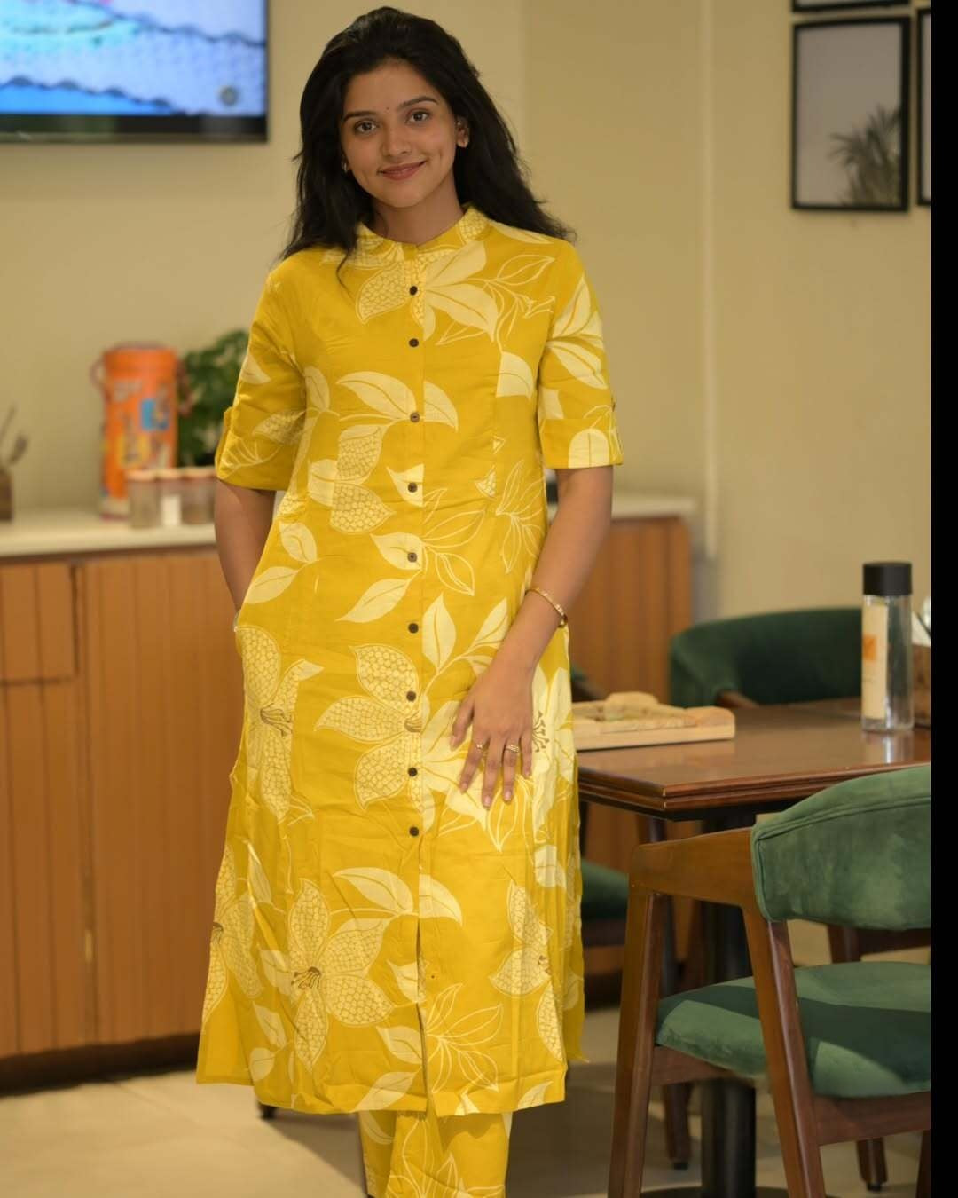 Mustard Sunshine Cotton Co-ord Set