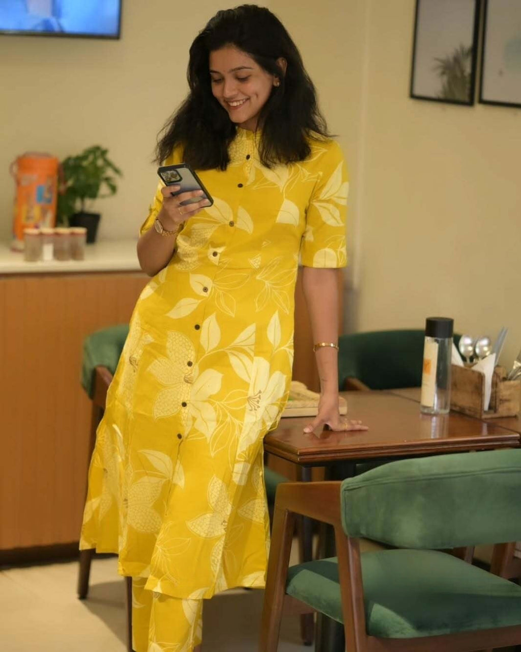 Mustard Sunshine Cotton Co-ord Set