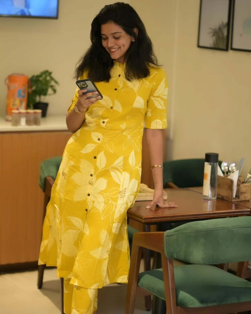 Mustard Sunshine Cotton Co-ord Set